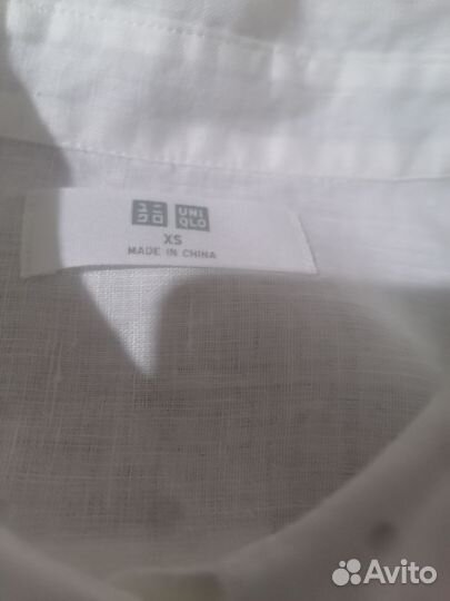 Uniqlo рубашка лён