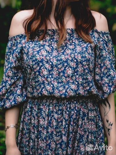 Длинное платье в пол летнее