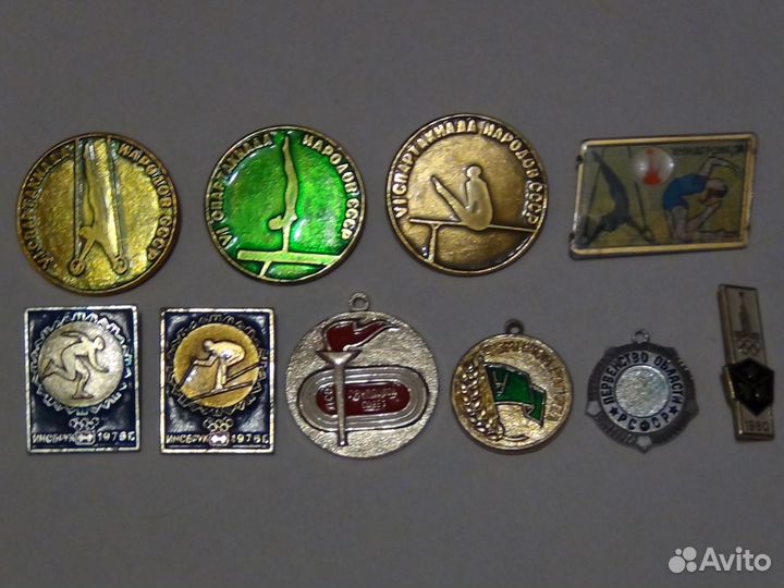 Значок СССР. Олимпиада. Спартакиада народов