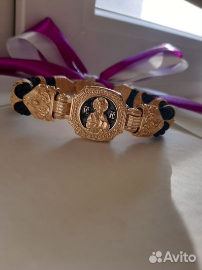 Браслет позолота с эмалью