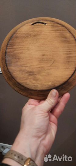 Тарелка декоративная,настенная.Дерево