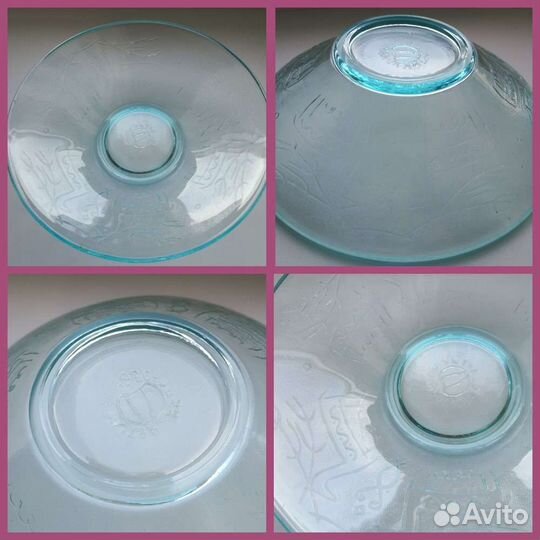 Посуда голубое стекло СССР