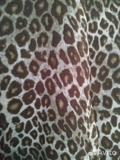 Леопардовая блуза с замком bershka