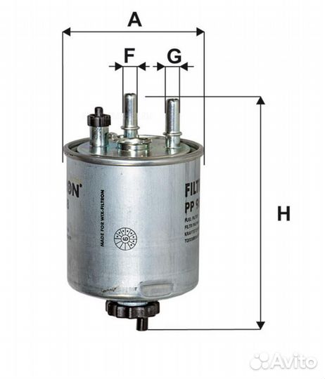 Filtron PP988 Фильтр топливный renault