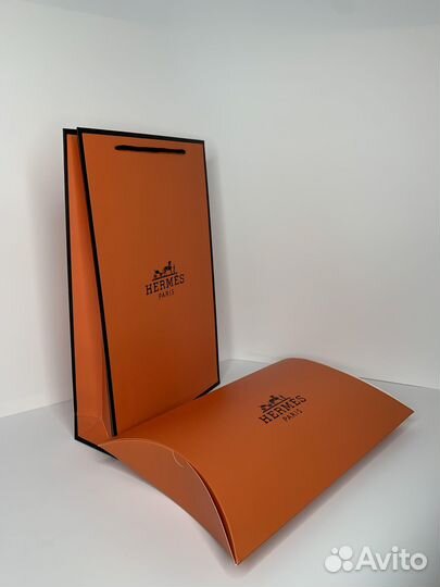Пакет подарочный Hermes,с тубусом новый