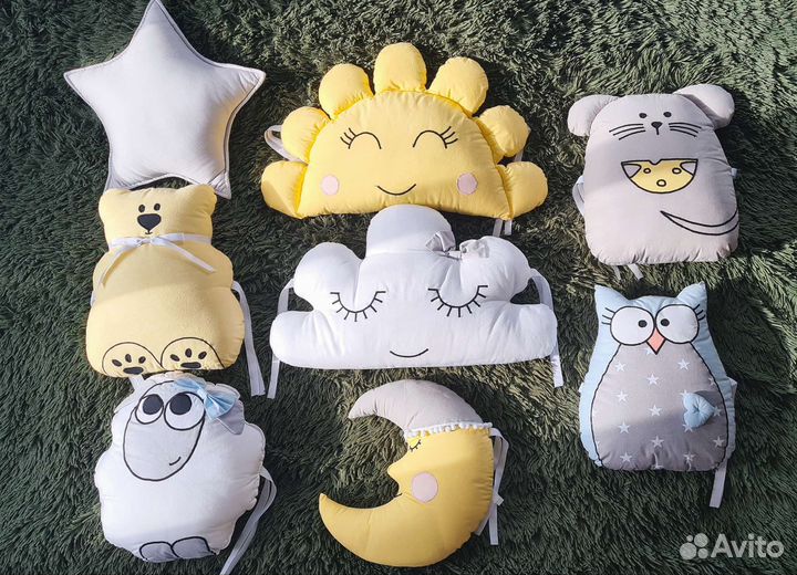 Подушки бортики в кроватку Новые