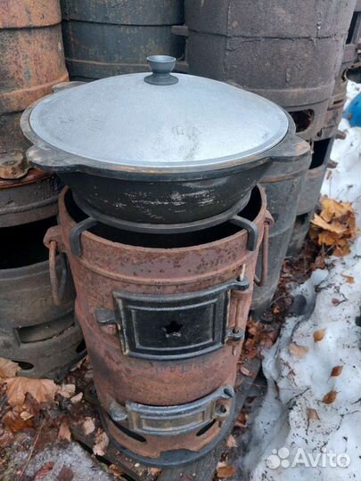 Печь очаг под казан чугунные