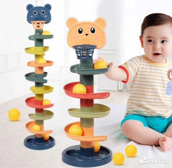 Развивающая игрушка новые для детей башня с шарами
