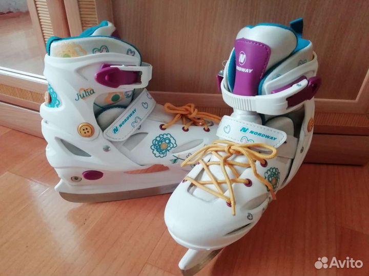 Коньки раздвижные р-р 33-36