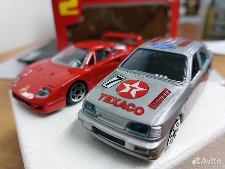 Модели Ferrari F40 + Ford Sierra 1:43