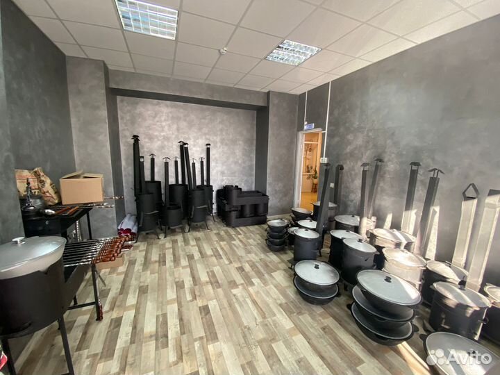 Казан чугунный 22 литра+печь комплект