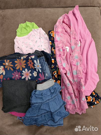 Вещи пакетом на девочку 128 134 140