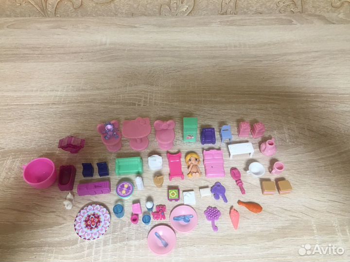 Малюсенькая кукольная мебель, посуда, еда