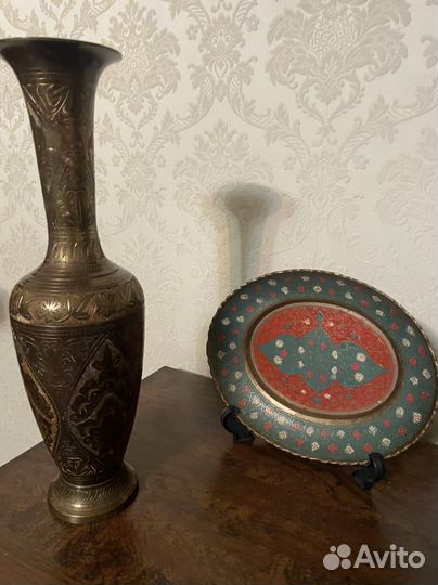 Ваза индийская латунь