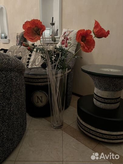 Ваза напольная с цветами