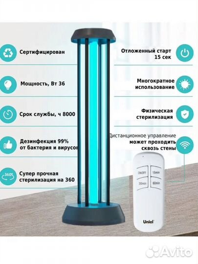 Уф лампа бактерицидная