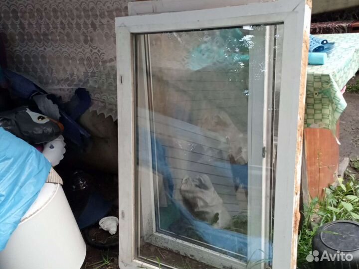 Окна пластиковые бу глухие