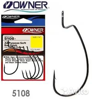Крючок Owner 5108 All Purpose Softbait Hook BC № 3