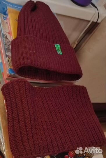 Комплект шапка и снуд для девочки