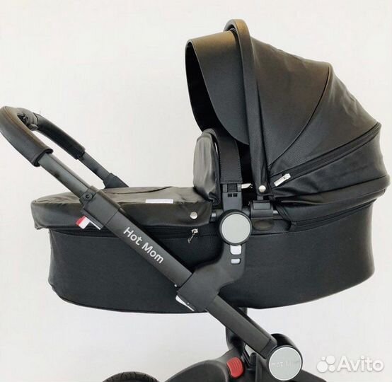 Коляска HOT mom черная