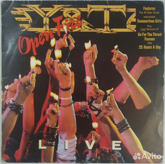 Грампластинка Y & T - Open Fire Live