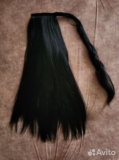 Накладной хвост 56см чёрный цвет