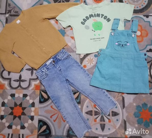 Вещи пакетом 92 98 104 на девочку