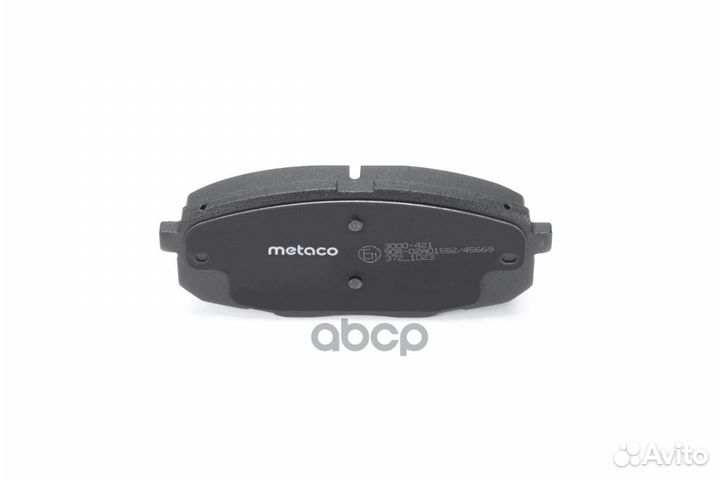 Колодки тормозные дисковые 3000-421 metaco