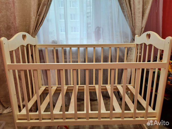 Детская кровать, коляска, качель