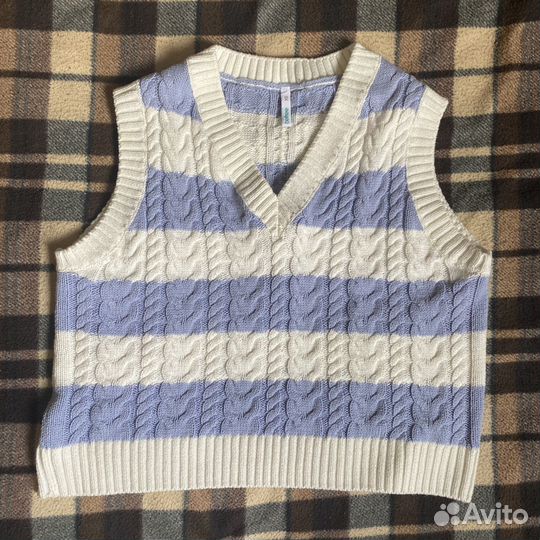 Вязаный жилет befree с узором-косичкой