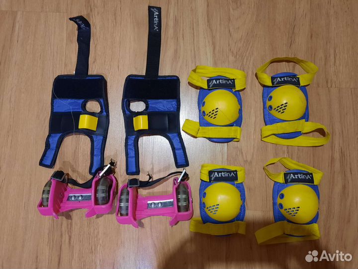 Ролики на обувь и защита