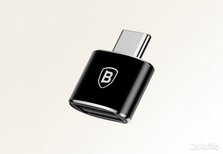 Переходник Baseus USB-C - USB-A (Черный)