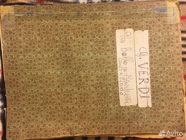 Ноты итальянские Верди конца 19 -нач. 20 века