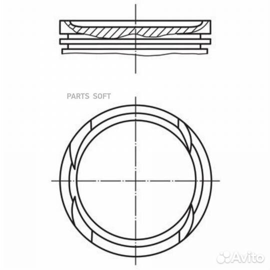 Поршень комплект GM cruze/astra J 10- 011PI00112000 mahle