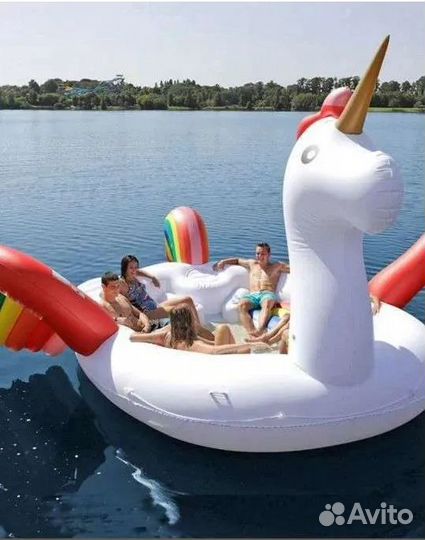 Надувной фламинго Надувной плавающий остров
