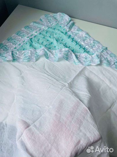 Новый детский летний комплект на выписку крещение