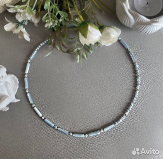 Чокер из перламутра