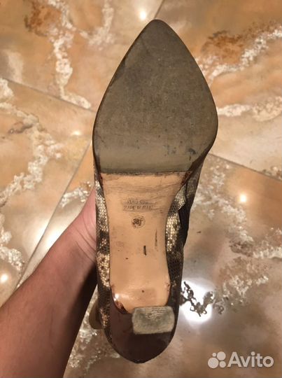 Итальянские Ботильоны Ботинки кожаные Baldinini