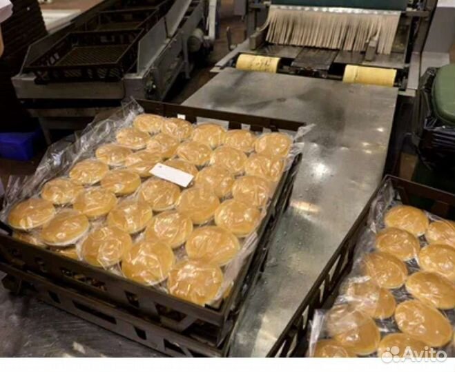 Упаковщик булочек Вахта с питанием и проживанием