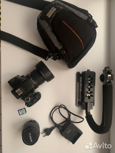 Фотоаппарат canon eos 600d с двумя объктивами