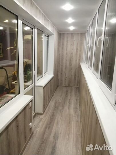 Теплый балкон, остекление, отделка