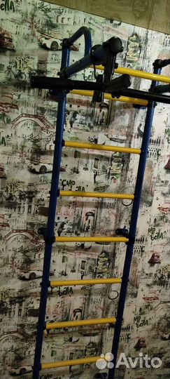 Детская шведская стенка бу железная есть канат
