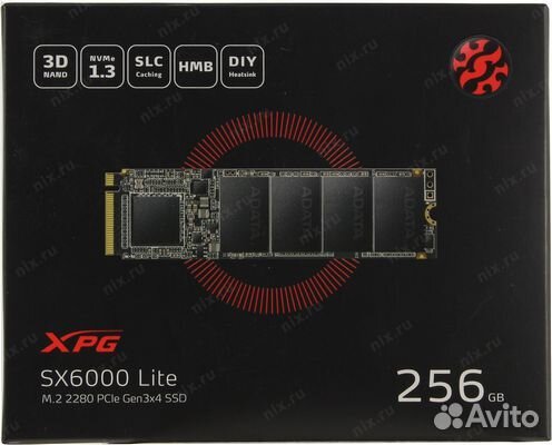 Накопитель SSD A-Data ASX6000LNP-256GT-C 256Гб M.2