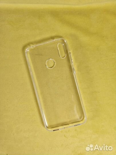 Чехол силиконовый-прозрачный (Huawei Y7 2019)