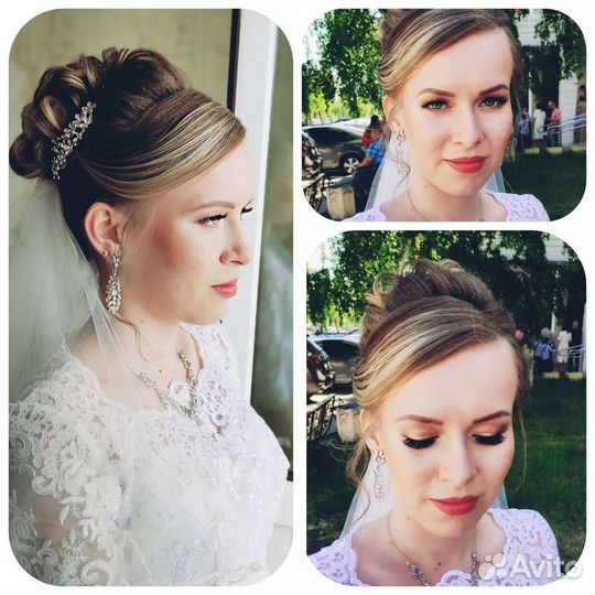 Макияж Прическа Локоны