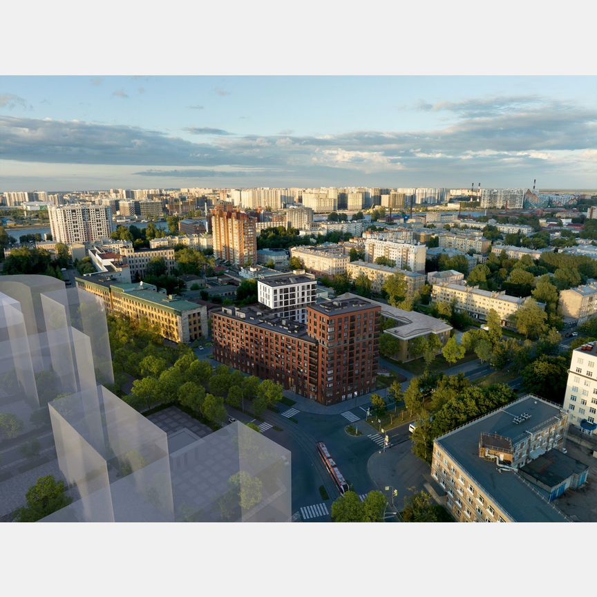 1-к. квартира, 45 м², 6/12 эт.