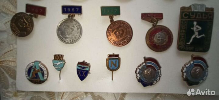 Значки СССР спортивные