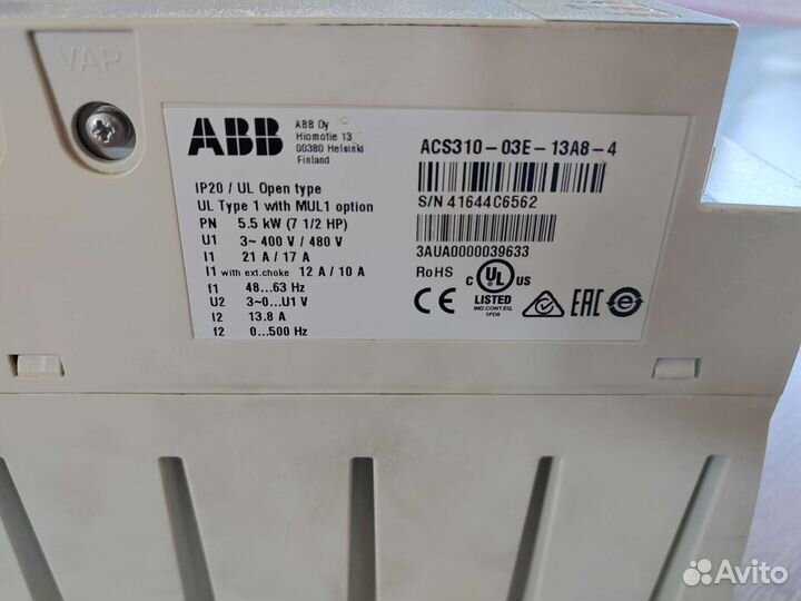 Частотный преобразователь 5,5квт