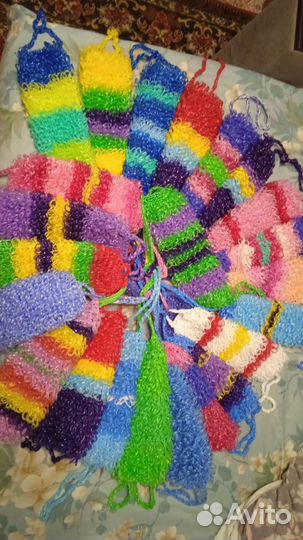 Мочалки вязаные из полипропилена