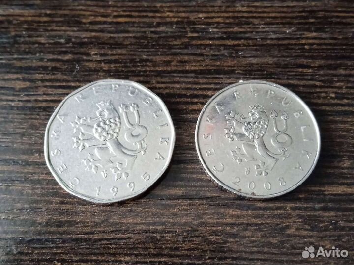 2 и 1 крона(Чехия)